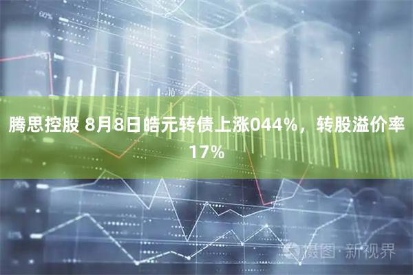 腾思控股 8月8日皓元转债上涨044%，转股溢价率17%